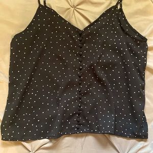 forever 21 black and white small tank top!